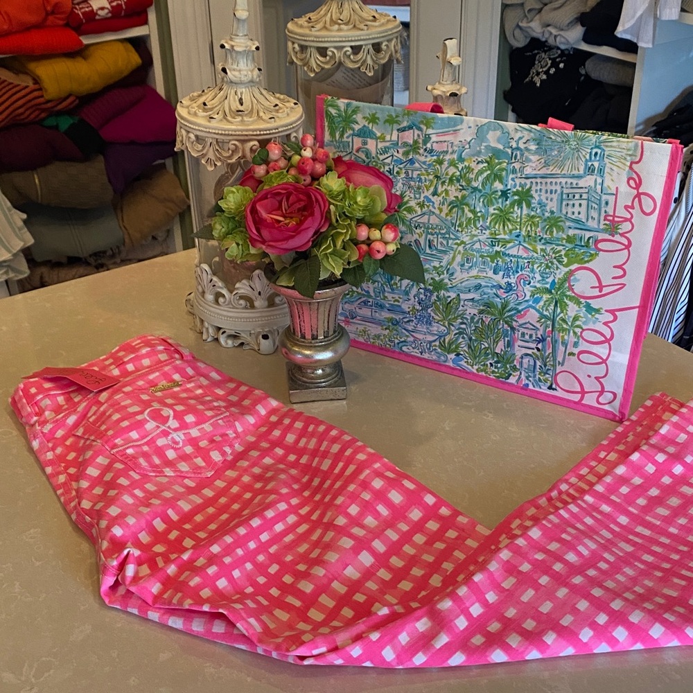 Chic Lilly Pulitzer skinny crop jeans